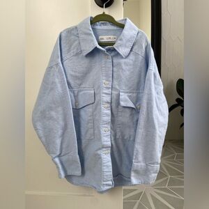 Girls soft button down shirt